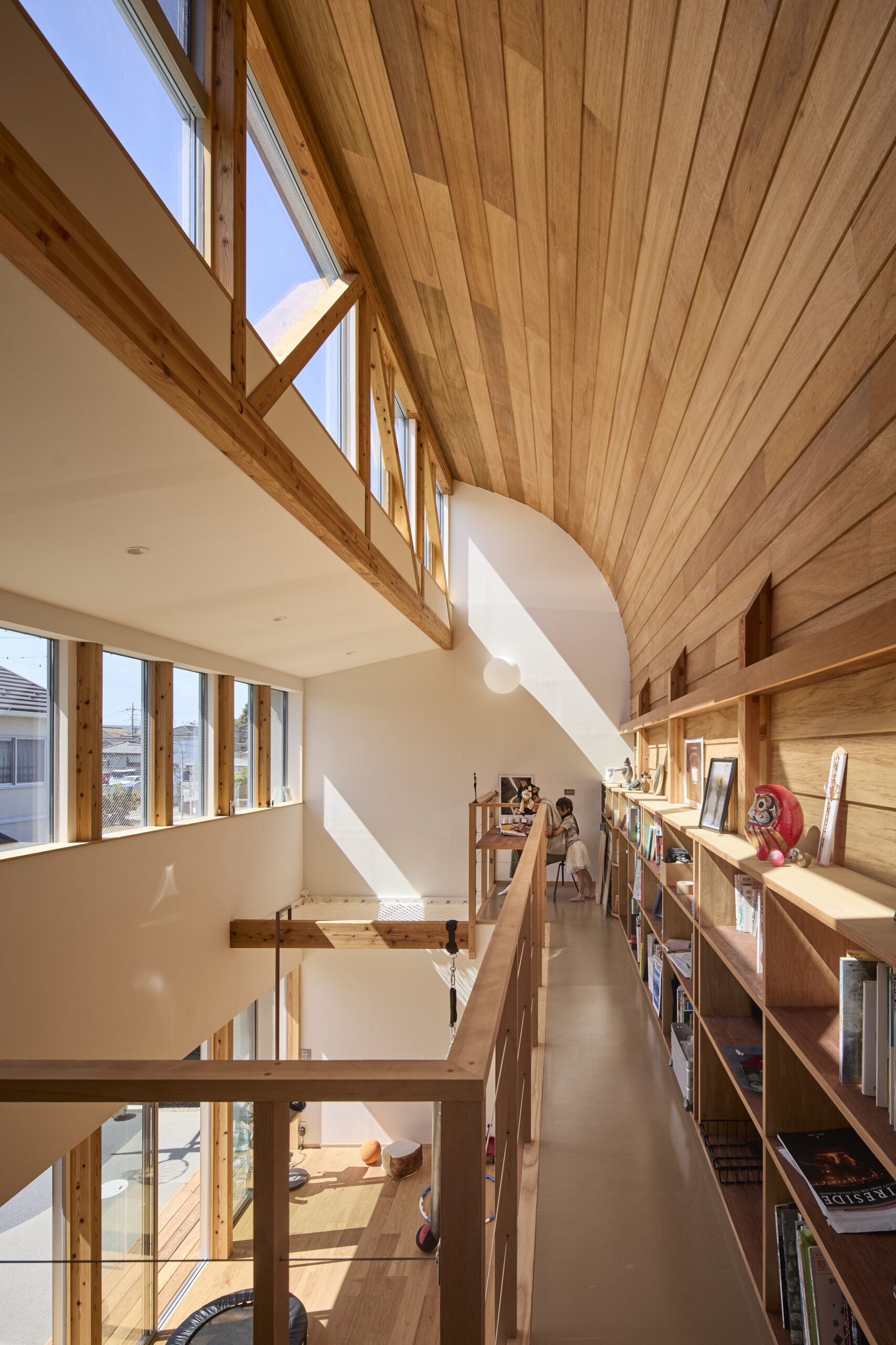 前橋の道の輪郭