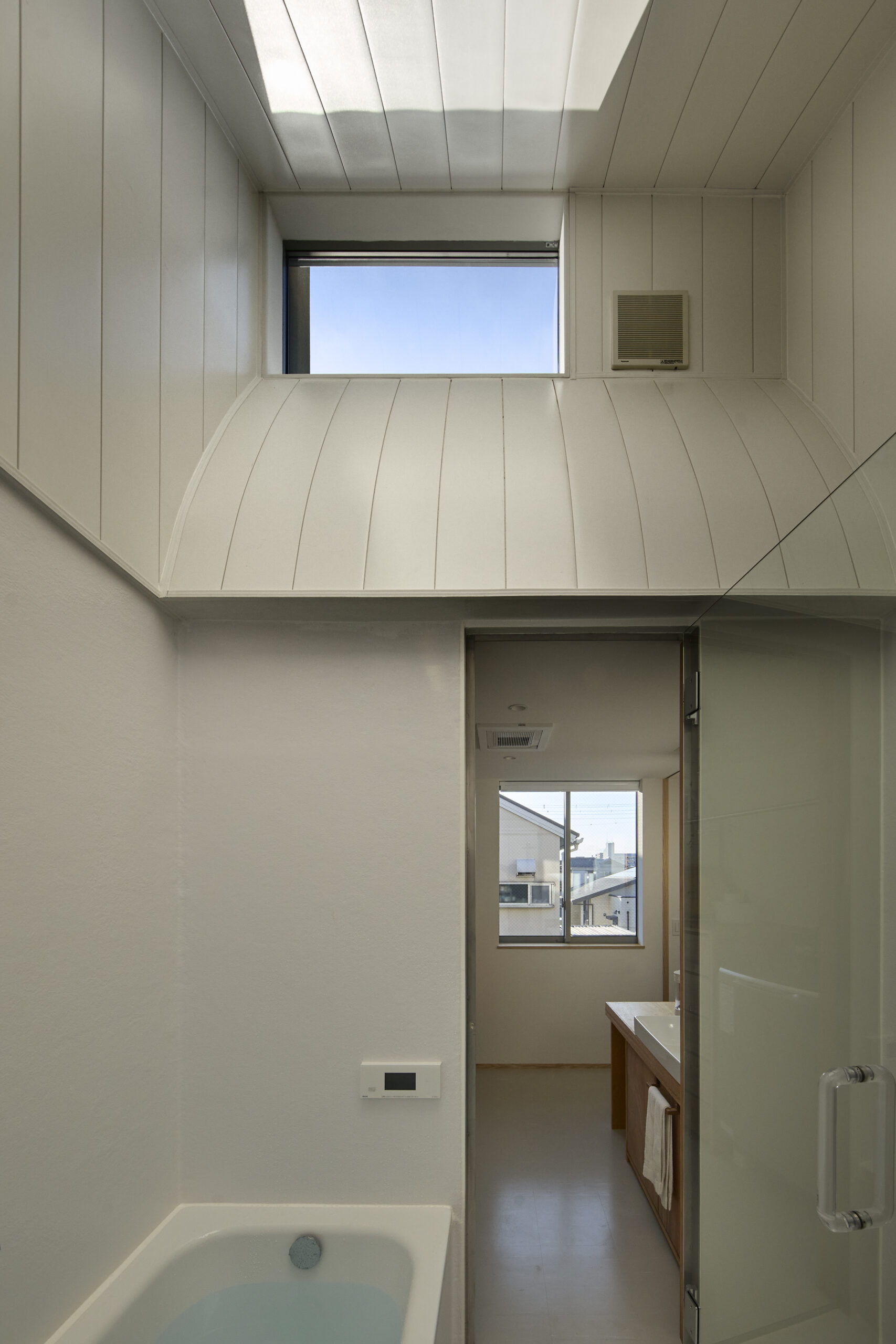 前橋の道の輪郭